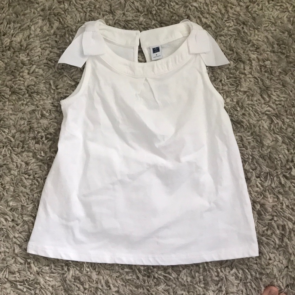 Janie & Jack White Sleeveless A-line top